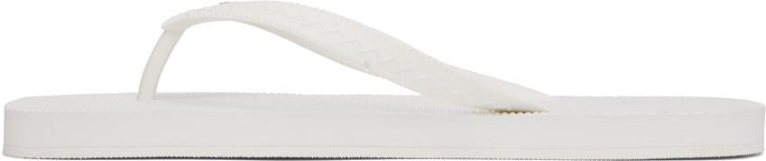 Dsquared2 White Foam Flip-Flops - Picture 3