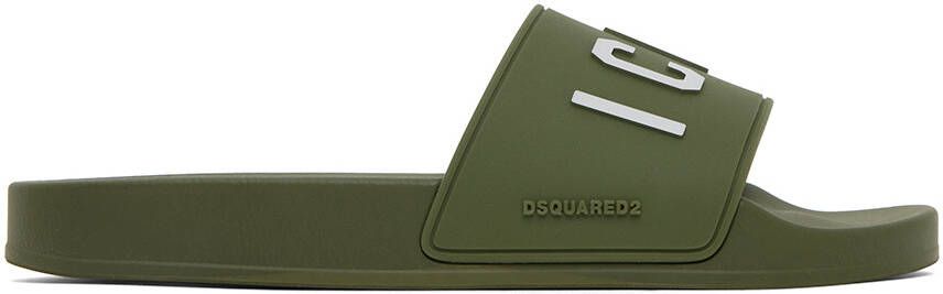 Dsquared2 Green Be Icon Slides - Picture 4