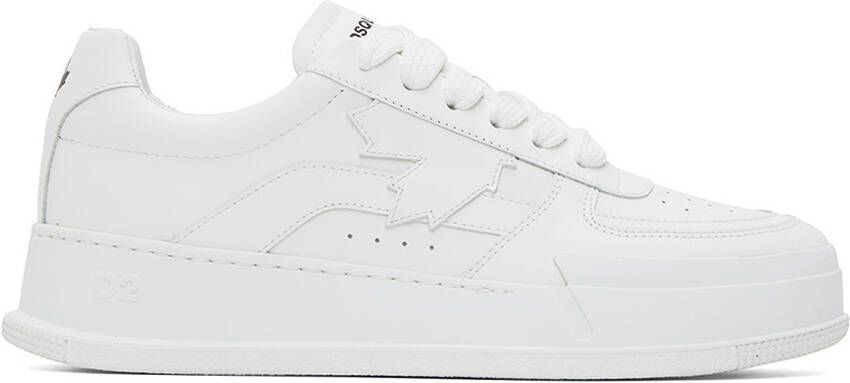 Dsquared2 White Canadian Sneakers - Picture 5