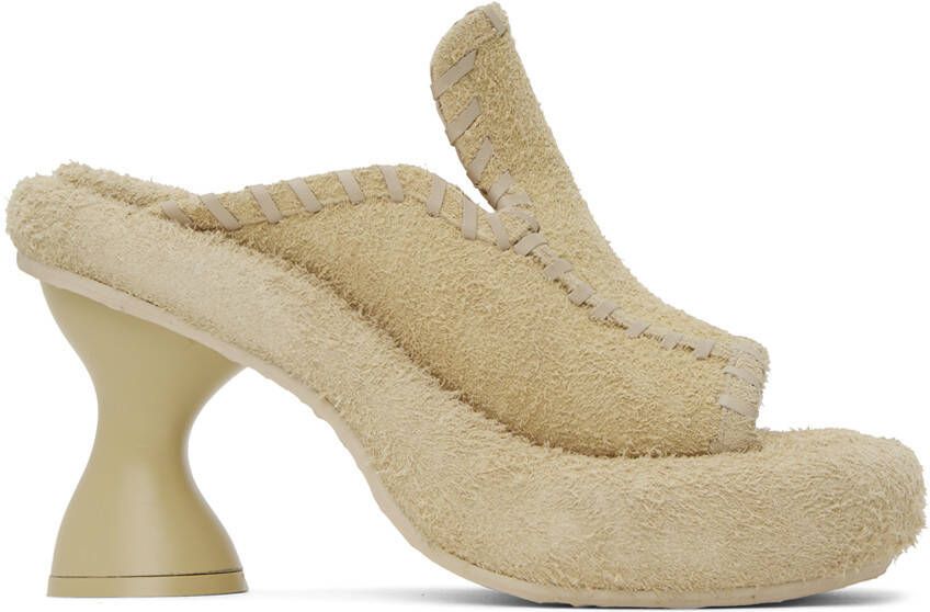 Eckhaus Latta Beige Court Heeled Sandals - Picture 5