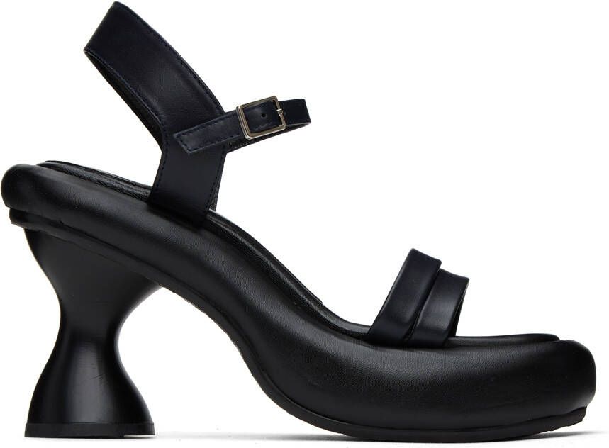Eckhaus Latta Black Raft Heeled Sandals - Picture 4