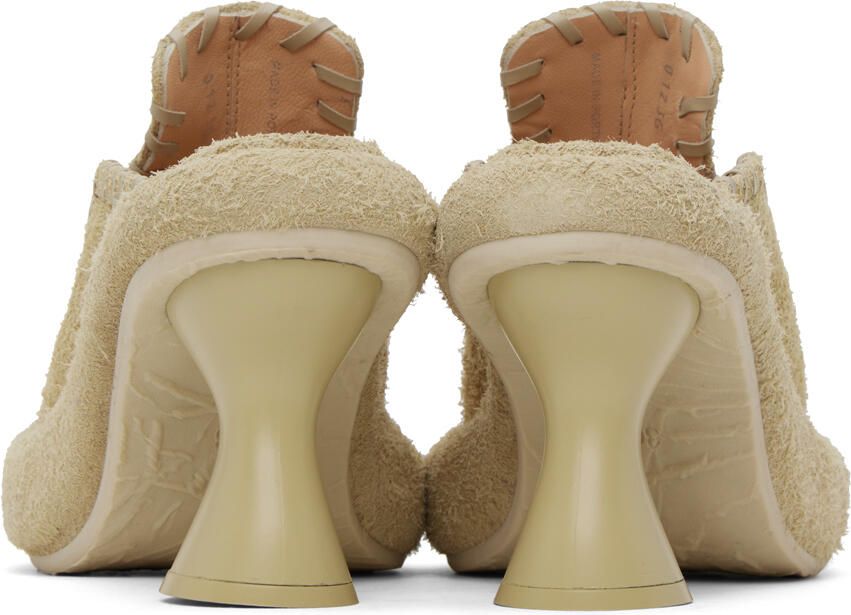 Eckhaus Latta Beige Court Heeled Sandals