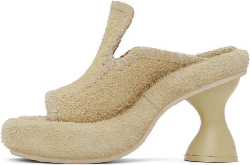 Eckhaus Latta Beige Court Heeled Sandals - Picture 2
