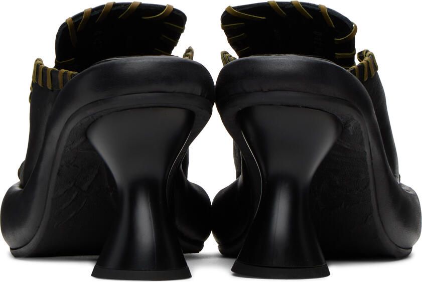 Eckhaus Latta Black Court Heeled Sandals