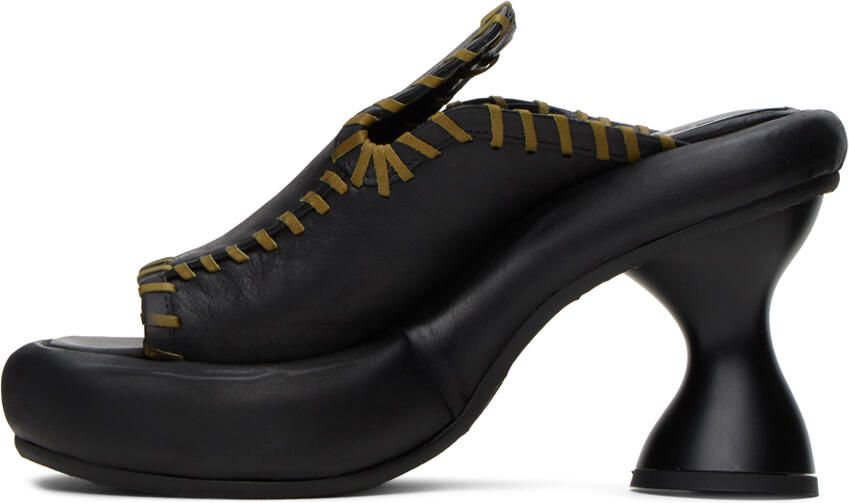 Eckhaus Latta Black Court Heeled Sandals - Picture 3