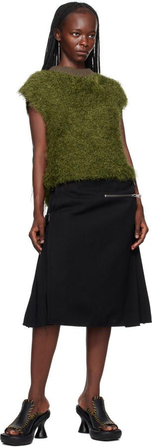 Eckhaus Latta Black Court Heeled Sandals - Picture 4