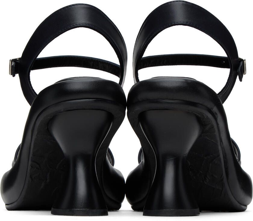 Eckhaus Latta Black Raft Heeled Sandals