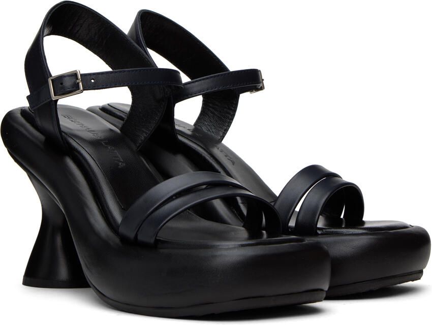 Eckhaus Latta Black Raft Heeled Sandals - Picture 2