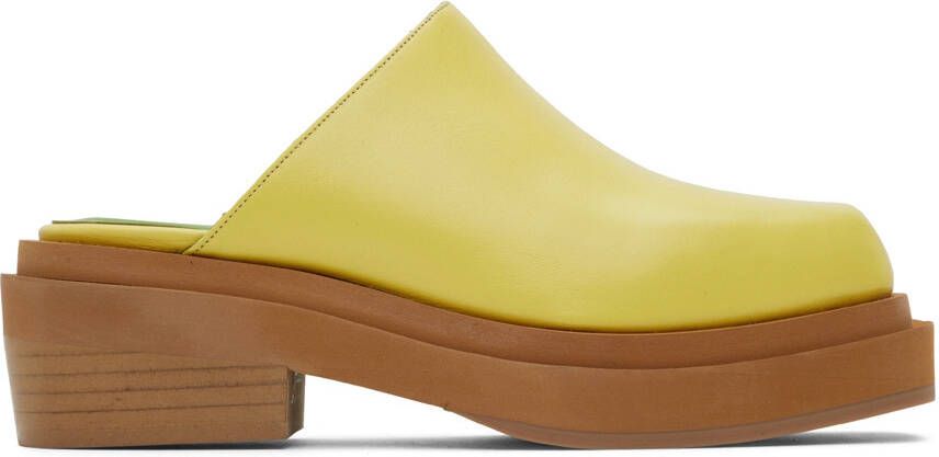 Eckhaus Latta Yellow Zoe Clogs - Picture 5