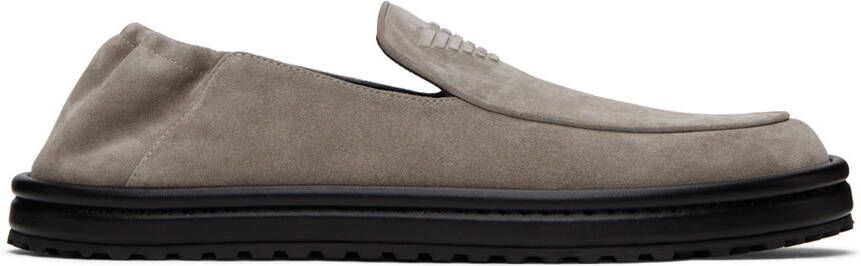 Emporio Armani Beige Suede Loafers - Picture 5
