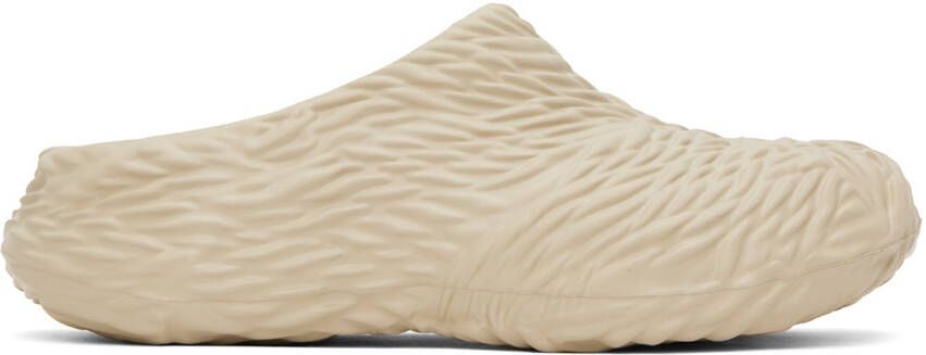 Emporio Armani Beige Wave Mules - Picture 4