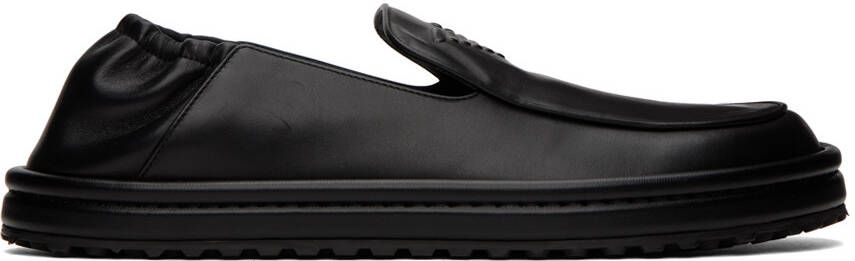 Emporio Armani Black Embossed Loafers - Picture 5