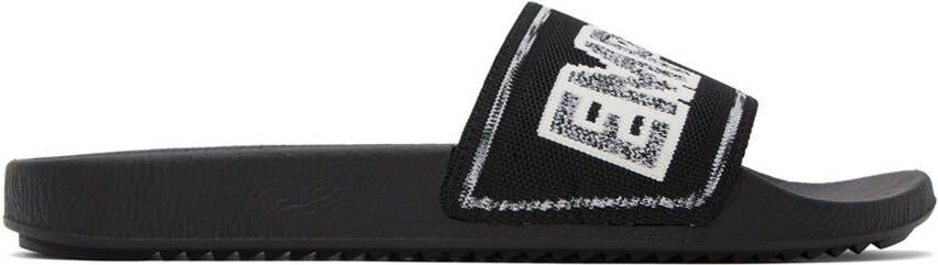 Emporio Armani Black Jacquard Sandals - Picture 4