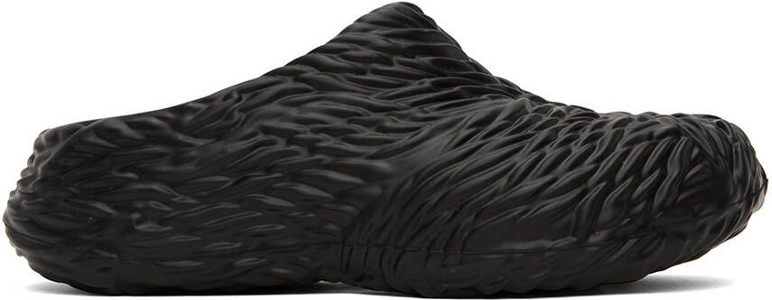 Emporio Armani Black Wave Mules - Picture 4