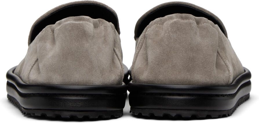 Emporio Armani Beige Suede Loafers