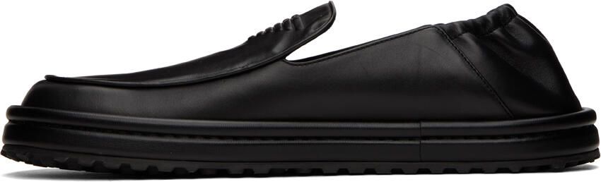 Emporio Armani Black Embossed Loafers - Picture 3