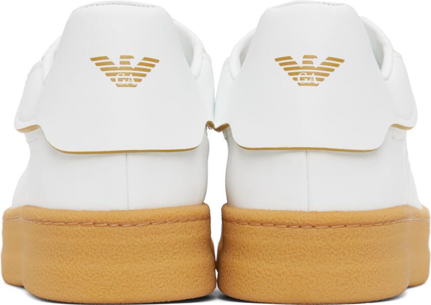 Emporio Armani White Sustainable Sneakers