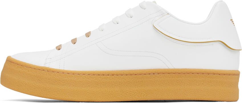 Emporio Armani White Sustainable Sneakers - Picture 3