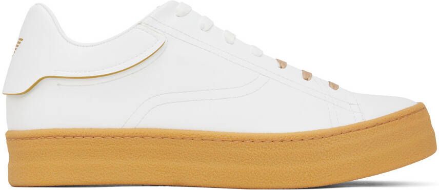 Emporio Armani White Sustainable Sneakers - Picture 5