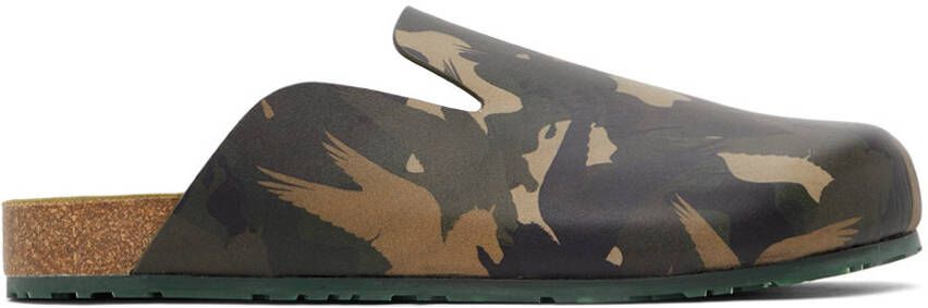 Etro Green Camouflying Pegaso Sandals