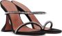 Amina Muaddi Black Gilda Heeled Sandals - Thumbnail 7