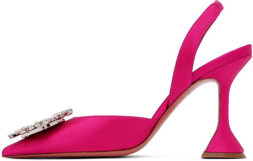 Amina Muaddi Pink Begum Heels