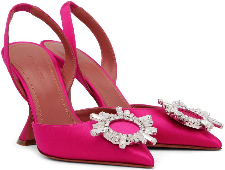 Amina Muaddi Pink Begum Heels
