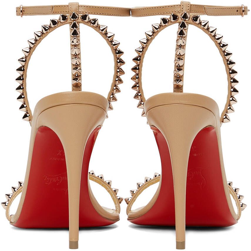 Christian Louboutin Beige So Me 100 Heeled Sandals