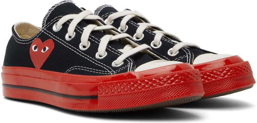Comme des Garçons Play Black & Red Converse Edition Chuck 70 Low-Top Sneakers