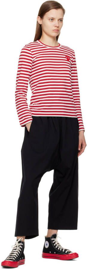 Comme des Garçons Play Black & Red Converse Edition PLAY Chuck 70 High-Top Sneakers