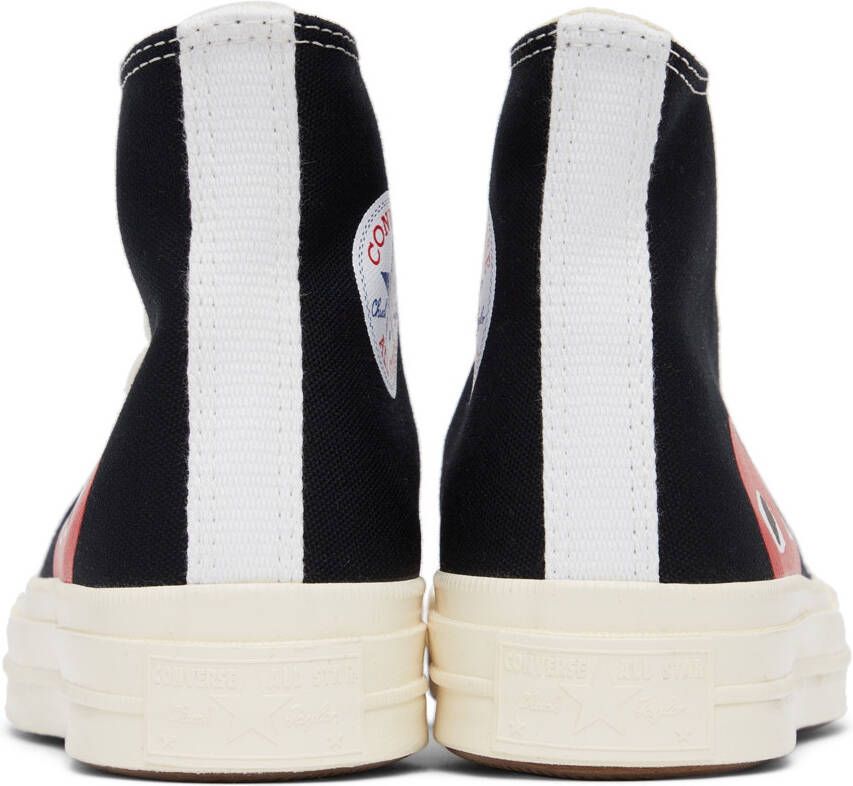 Comme des Garçons Play Black Converse Edition Half Heart Chuck 70 High Sneakers