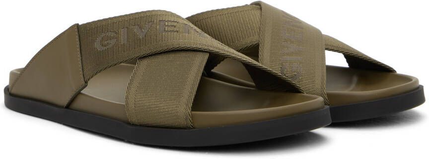 Givenchy Khaki G Plage Sandals