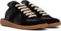Maison Margiela Black Replica Low-Top Sneakers - Thumbnail 4