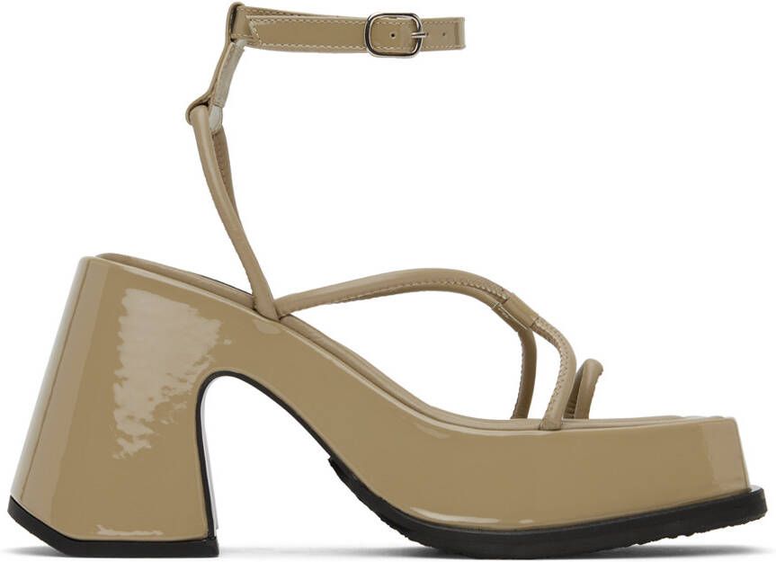Eytys Beige Olympia Heeled Sandals