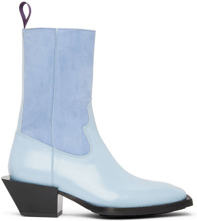 Eytys Blue Luciano Ankle Boots - Picture 5
