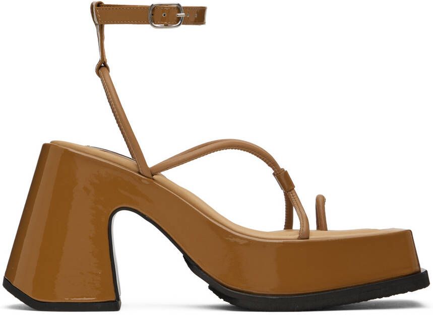 Eytys Brown Olympia Heeled Sandals - Picture 5