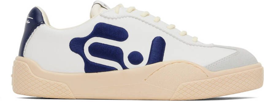 Eytys White & Blue Santos Sneakers - Picture 5