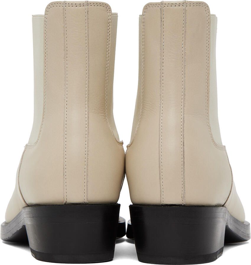 Fear of God Beige Cowboy Chelsea Boots