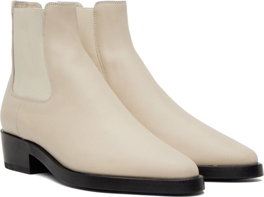 Fear of God Beige Cowboy Chelsea Boots - Picture 2