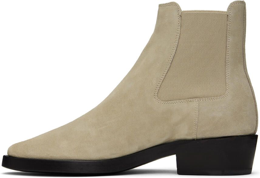 Fear of God Beige Slip-On Boots - Picture 3