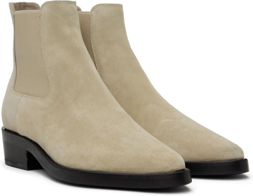 Fear of God Beige Slip-On Boots - Picture 2