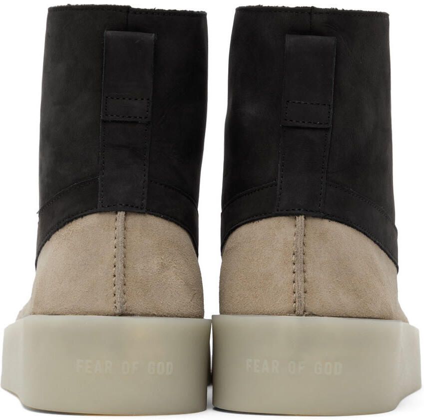 Fear of God Black & Taupe Duck Boots