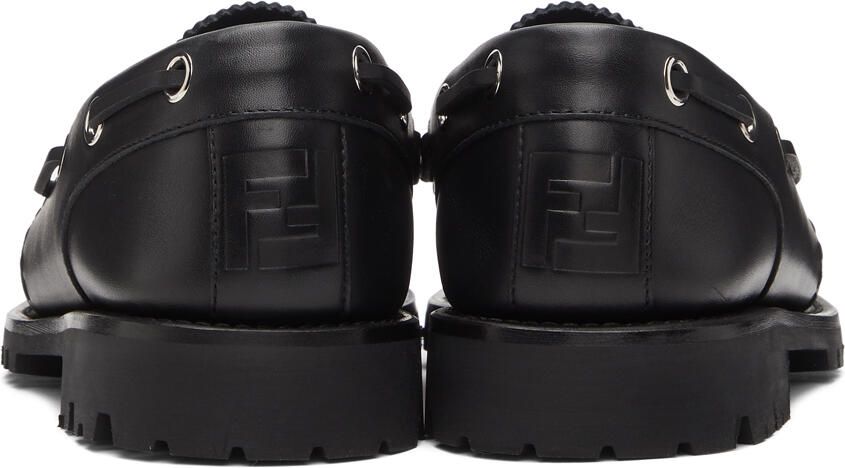 Fendi Black 'Forever ' Loafers