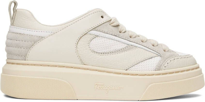 Ferragamo Beige Cassina Sneakers