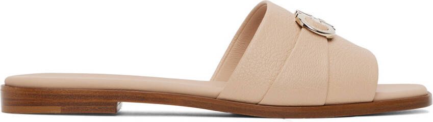 Ferragamo Beige Gancini Flat Sandals - Picture 5