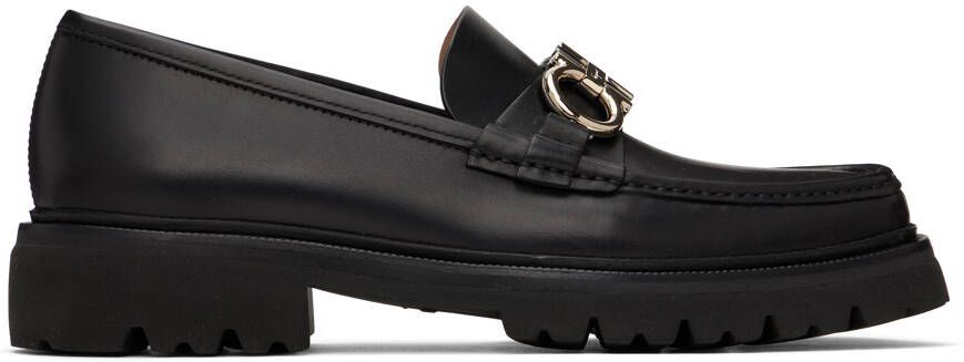 Salvatore Ferragamo Black Bleeker Loafers - Picture 4