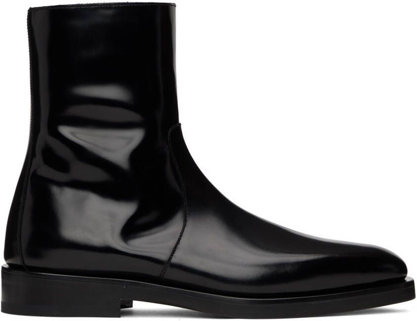 Ferragamo Black Calfskin Boots - Picture 5