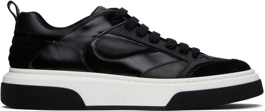 Ferragamo Black Cassina Sneakers - Picture 5