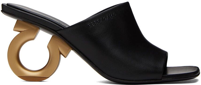 Ferragamo Black Elina Heeled Sandals - Picture 5