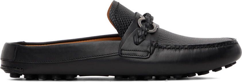 Ferragamo Black Gancini Driver Mules - Picture 5